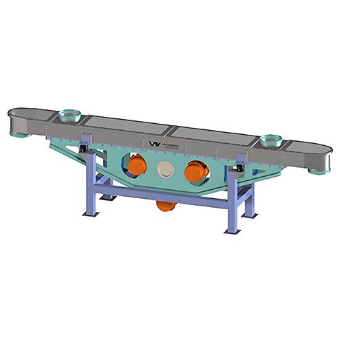 Two-way vibrating conveyor
